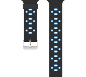 Special Offer KD Silicone Strap for 42/44mm Apple Watch (M/L) – Black & Blue