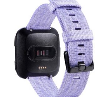 KD Fitbit Versa/2/Lite/SE replacement nylon strap – Purple (S-M-L)