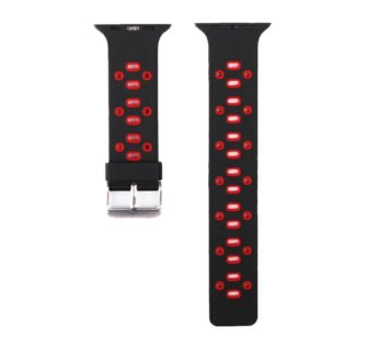 Special Offer KD Silicone Strap for 42/44mm Apple Watch (S/M) – Black & Red
