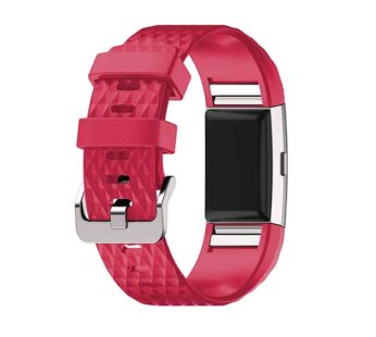 Ultimate Deals KD Silicone Strap for Fitbit Charge 2 S/M – Red