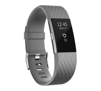 KD Silicone Strap for Fitbit Charge 2 S/M – Grey