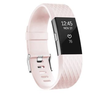 KD Silicone Strap for Fitbit Charge 2 S/M – Light Pink