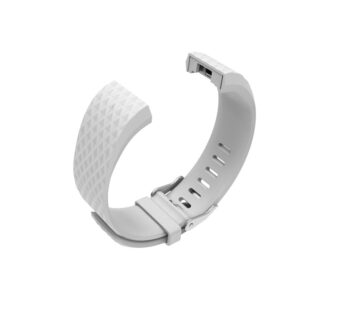 KD Silicone Strap for Fitbit Charge 2 S/M – White