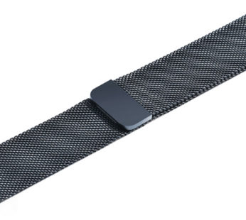 KD 42/44mm Apple Watch Milanese steel strap – Space grey (S-M-L)