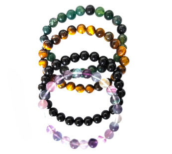 KD Hand Fashion Custom Bangles Stone Bracelets Set – /x4 Assorted Colours