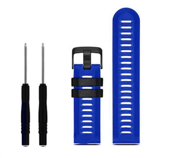 KD 26mm Garmin Fenix 3/5X/6X/Plus silicone strap – Blue (S-M-L)
