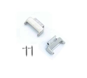 KD Fitbit Inspire/HR stainless-steel adapter connector – Silver