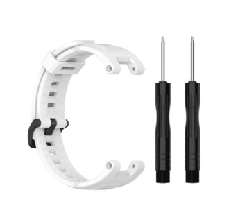 KD Amazfit T-Rex replacement silicone strap – White (S-M-L)