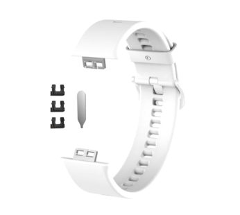 KD Huawei Watch Fit/Fit Elegant silicone strap – White (S-M-L)