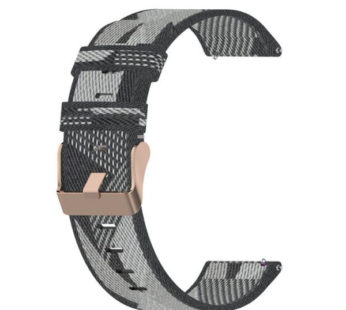 KD 22mm Huawei Watch 2/Pro/GT/Active nylon strap – Grey stripes