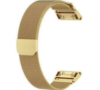 KD Garmin Fenix 5/6/Plus/935 Milanese steel strap – Gold (S-M-L)