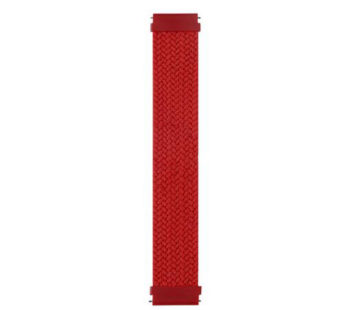 KD 22mm Universal watch braided elastic loop strap – Red (M/155mm)