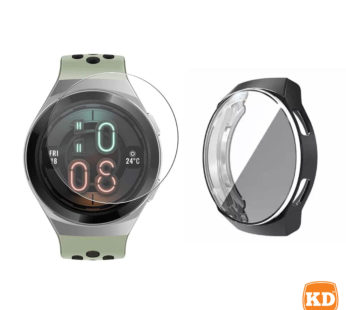 KD Huawei Watch GT 2E TPU case (black) + screen protector combo