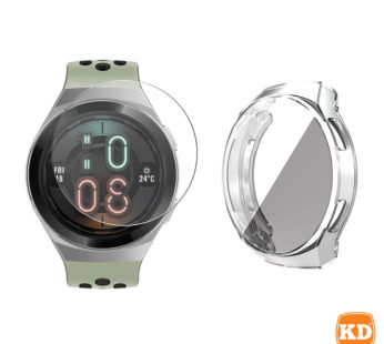 KD Huawei Watch GT 2E TPU case (clear) + screen protector combo