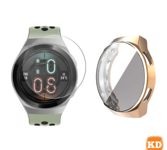 KD Huawei Watch GT 2E TPU case (R.gold) + screen protector combo