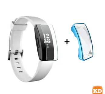KD Fitbit Inspire/HR TPU case (blue) + screen protector combo