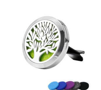 KD Stainless Steel Aromatherapy Refillable Essential Oil Car Diffuser