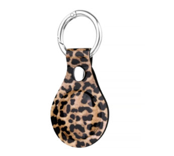 Special Offer KD Apple Airtag 2021 Protection TPU Leather Keychain Ring Holder – Leopard