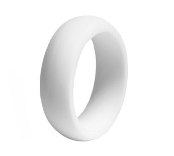 KD Wedding/Commitment/Exercise Silicone Ring for Men – White