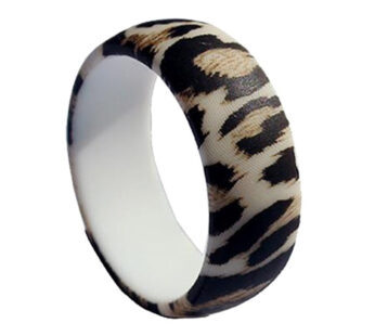 KD Custom Fashion Stylish Super Soft Leopard Print Silicone Ring – 4 Sizes