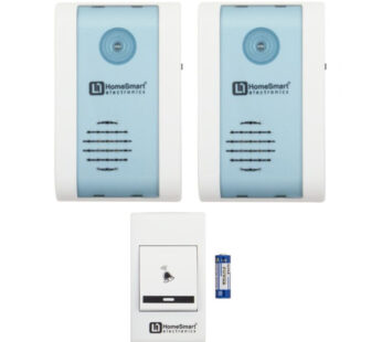 Home/Office/Apartment Wireless Battery-Operated Door Chime- White