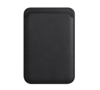 KD Apple iPhone 12 Magsafe Vegan Leather Protective Card Holder Wallet – Black