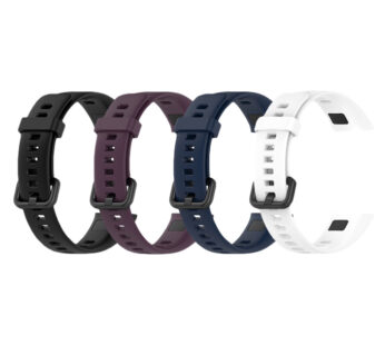 KD Huawei Band 4 Sporty Silicone Strap (S-M-L)- 4 Colours