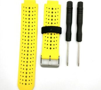 KD Garmin Forerunner silicone strap – Yellow & black (S-M-L)