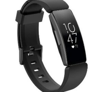 Special Offer KD Silicone Strap for Fitbit Inspire/Inspire HR/Fitbit Ace 2 (M/L) -Black