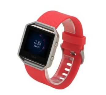 KD Fitbit Blaze replacement silicone strap – Red (S-M)