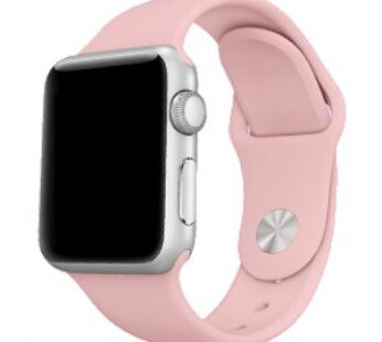 KD Silicone Strap for 42/44mm Apple Watch(M/L) – Light Pink