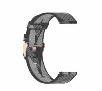 KD 22mm Huawei Watch 2/Pro/GT/Active nylon strap – Grey stripes
