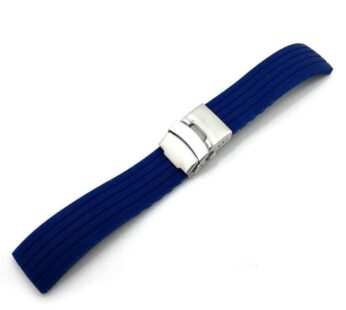 KD 22MM Waterproof Silicone Rubber Watch Strap (S/M/L) – Navy