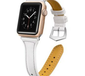 Special Offer KD T shape Leather Strap for 42/44mm Apple Watch(S/M/L) – White