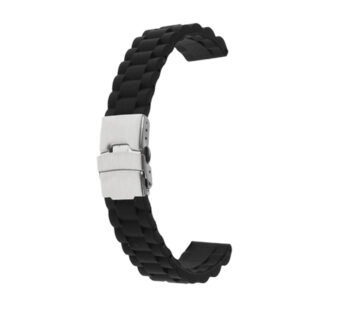 KD Universal Replacement Grooved Silicone Watch Strap- 2 Colours/2 Sizes