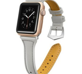 Special Offer KD T shape Leather Strap for 42/44mm Apple Watch(S/M/L) – Grey