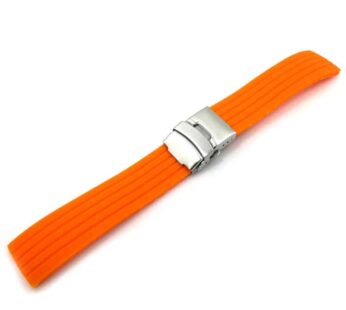 KD 22MM Waterproof Silicone Rubber Watch Strap (S/M/L) – Orange