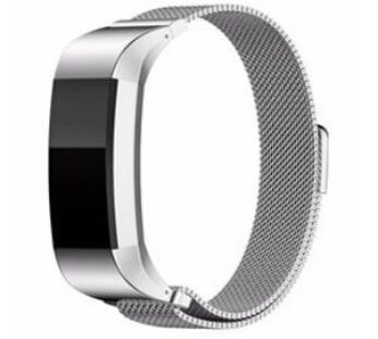 Ultimate Deals KD KD Stainless Steel Milanese Loop Strap for Fitbit Charge 2 M/L -Silver