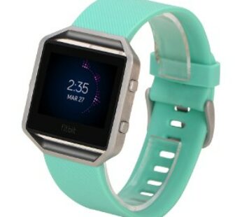 KD Fitbit Blaze replacement silicone strap – Frost blue (S-M)