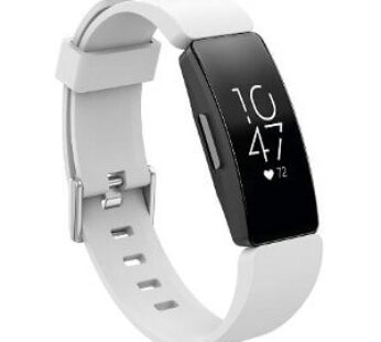 Special Offer KD Silicone Strap for Fitbit Inspire/Inspire HR/Fitbit Ace 2 (M/L) -White
