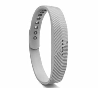 KD Silicone Strap for Fitbit Flex 2 S/M – White