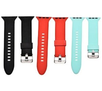 Special Offer KD Silicone Strap 38/40mm Apple Watch(Plain Color) – Combo