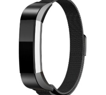 Ultimate Deals KD Stainless Steel Milanese Strap for  Fitbit Alta Black