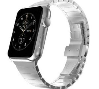 Ultimate Deals KD Stainless Steel Strap 38/40mm Apple Watch(S/M/L) – Silver + Link removal tool