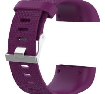 Special Offer KD Silicone Strap for Fitbit Surge (M/L) – Purple