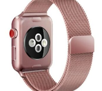 Ultimate Deals KD KD Stainless Steel Milanese Loop Strap for 38/40mm Apple Watch (S/M/L) – Rose Gold