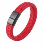 Killer Deals Unisex Vegan Leather Bracelet w/ Steel Clasp- M/L - Image 2