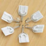 Killer Deals Bathroom Kitchen Plastic Self Adhesive Wall Hooks 6 Pack - Image 2