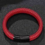 Killer Deals Unisex Vegan Leather Bracelet w/ Steel Clasp- M/L - Image 3