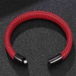 Killer Deals Unisex Vegan Leather Bracelet w/ Steel Clasp- M/L - Image 4